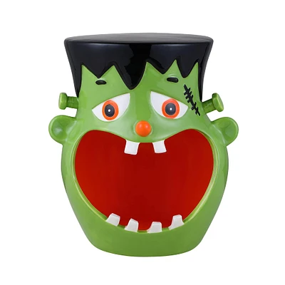 Mr. Halloween 11.5" Motion Activated Ceramic Frankenstein Candy Bowl