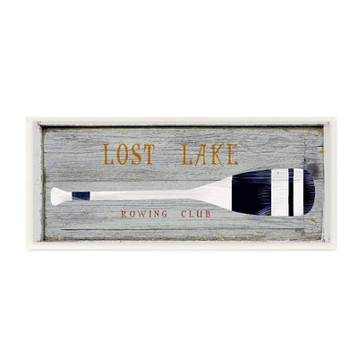 Stupell Industries Rustic Lost Lake Rowing Club Wall Accent