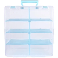 ArtBin® Aqua Super Satchel™ Double Deep Storage Bin with Dividers