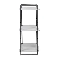 6 Pack: Honey Can Do Gray Tones 3-Tier Tubular Metal Shelf