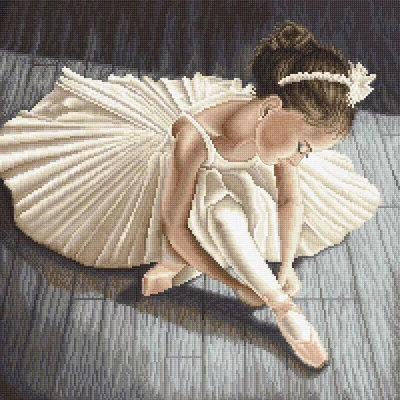 Letistitch Counted Cross Stitch Kit Little Ballerina Girl