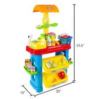 Toy Time Grocery Store Selling Stand Supermarket Playset