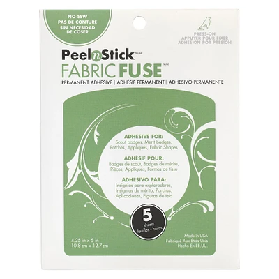 12 Packs: 5 ct. (60 total) Peel n Stick™ Fabric Fuse Sheets
