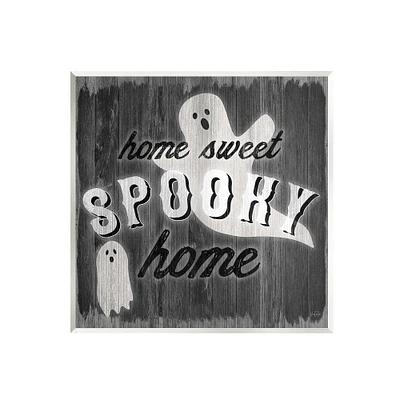 Stupell Industries Sweet Spooky Home Ghosts Sign Wall Plaque Art