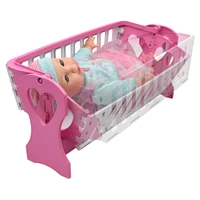 Little Darlings 2 In 1 Cradle N Carrier With 12" Doll