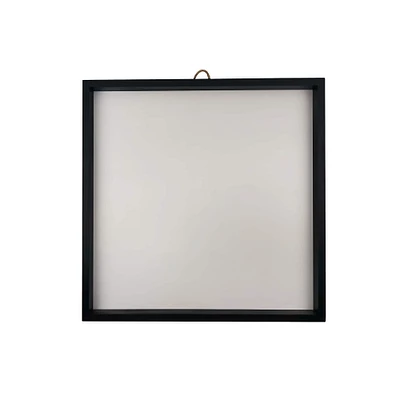 16" x 16" White Plaque with Black Frame by Make Market®