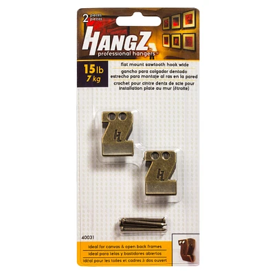 HangZ™ 15lb. Canvas Sawtooth Hooks, 2ct.