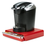 Mind Reader Red Single Serve Coffee Coffee Station & Pod Capsule Storage