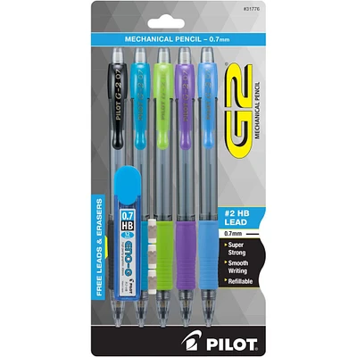 Pilot® G2® 0.7mm Mechanical Pencils, 5ct.