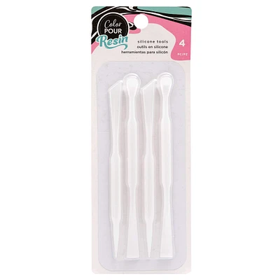12 Packs: 4 ct. (48 total) Color Pour Resin Silicone Tools