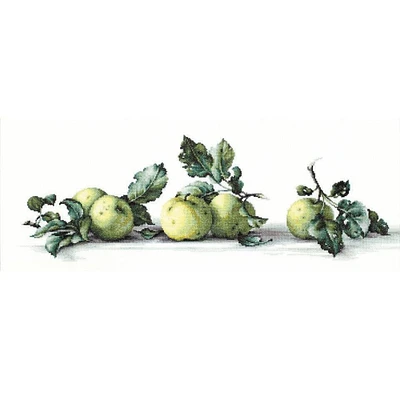 Luca-s Still Life With Apples Counted Cross Stitch Kit