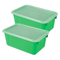 Storex Small Cubby Bin with Cover