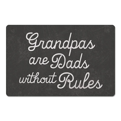 18" x 27" Grandpas Are Dads without Rules Floor Mat