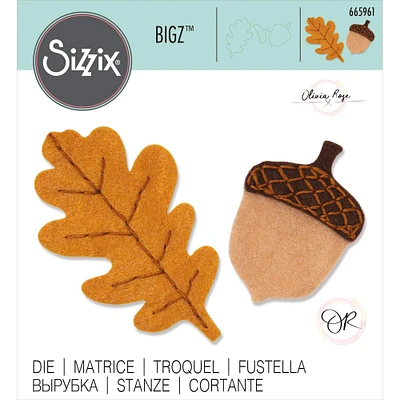 Sizzix® Bigz™ Olivia Rose Acorn & Oak Leaf Dies