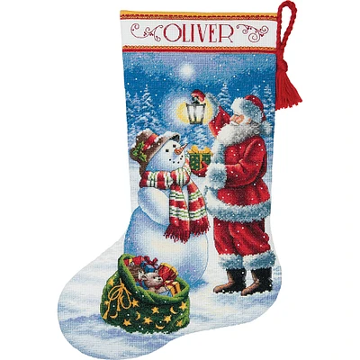 Dimensions® Gold Collection® Holiday Glow Stocking Counted Cross Stitch Kit