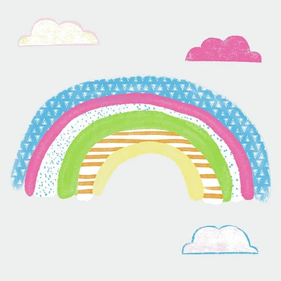 RoomMates Pattern Rainbow Peel & Stick Giant Wall Decals