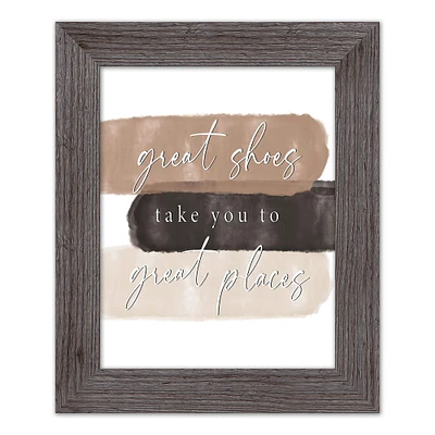 Great Shoes to Great Places Western Framed Print