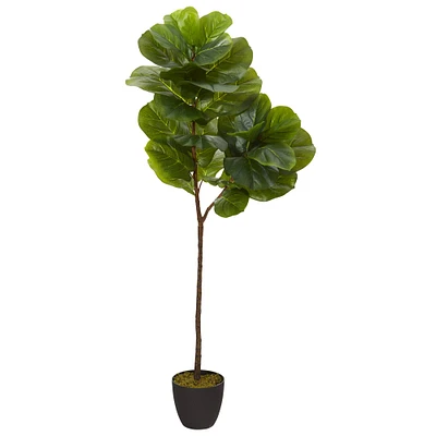 5ft. Potted Real Touch Fiddle Leaf Artificial Tree