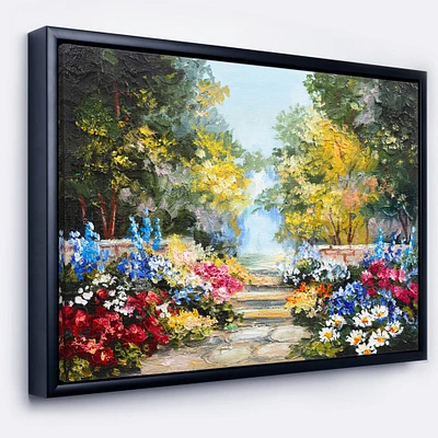 Designart - Summer Forest with Flowers