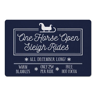 Sleigh Rides 27x18 Floor Mat