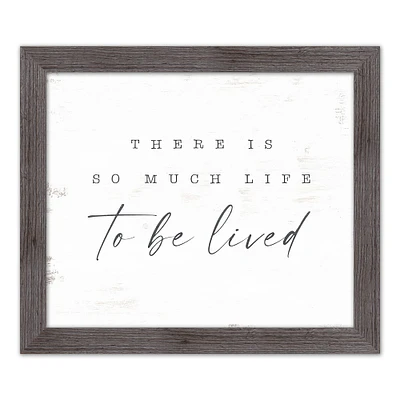 So Much Life To Be Lived Western Framed Print