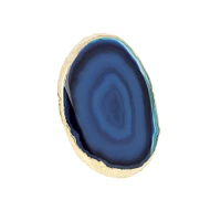 Agate Slice Gold Trim Phone Grip