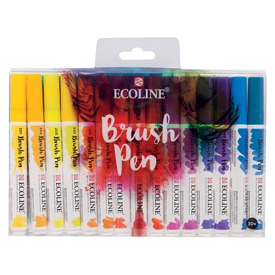 Ecoline® Liquid Watercolour Brush Pen 30 Color Set