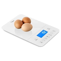 Ozeri Touch III White 22lb. Baker's Kitchen Scale with Calorie Counter