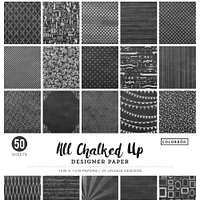 Colorbok® All Chalked Up Designer Paper Pad, 12" x 12"