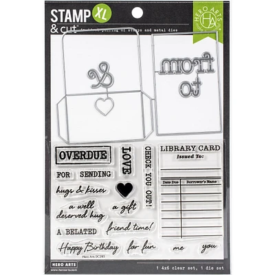 Hero Arts Library Card XL Stamp & Cut
