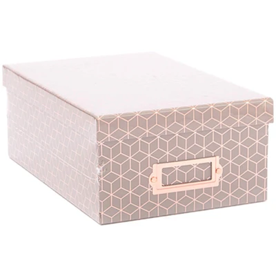 DCWV® Gray & Rose Gold Photo Box with Bookplate