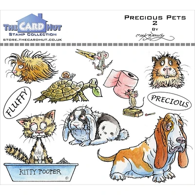 The Card Hut Pets Precious Pets 2 Clear Stamps by Mark Bardsley