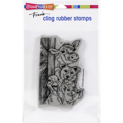 Stampendous® Funny Farm Cling Stamp