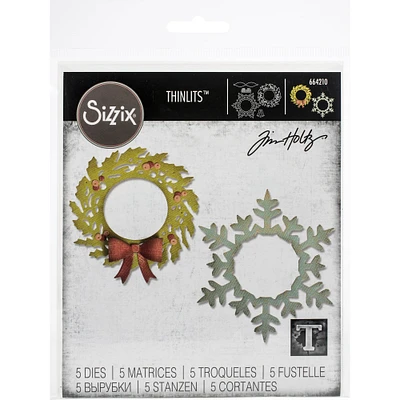 Sizzix® Thinlits™ Tim Holtz Wreath & Snowflake Dies