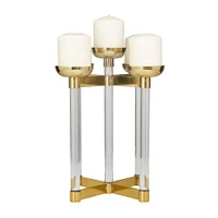 The Novogratz 14" Gold Contemporary Candleholder