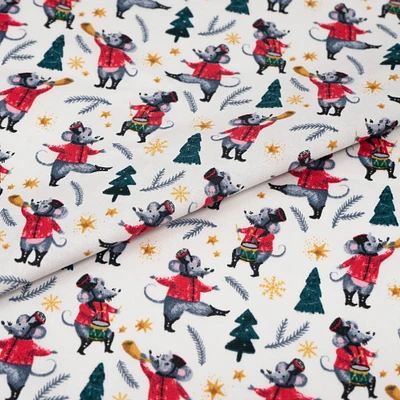 SINGER Christmas Nutcrackers Mouse Cotton Fabric