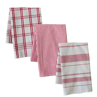 Striped Cotton Tea Towel Set