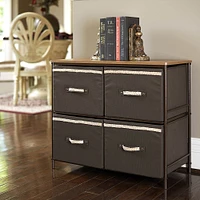 Household Essentials 2-Tier Storage Chest of Drawers