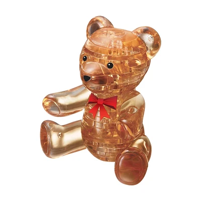 Original 3D Crystal Puzzle™ Teddy Bear Gold 41 Piece Puzzle