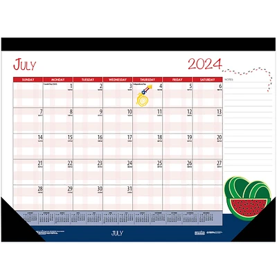 House of Doolittle 12-Month Seasonal Holiday Depictions Monthly Academic Deskpad Calendar