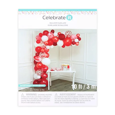 6 Pack: 10ft. Red Garland Balloon Kit by Celebrate It™