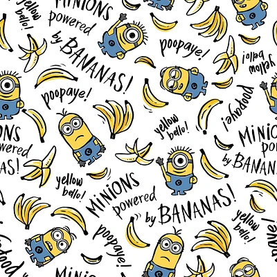 RoomMates Minions Powered by Bananas Peel & Stick Wallpaper