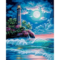 Dimensions® PaintWorks™ Lighthouse in the Moonlight Paint-by-Number Kit