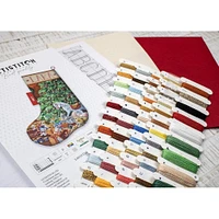 Letistitch Cozy Christmas Stocking Counted Cross Stitch Kit