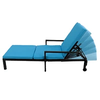 All Weather Plastic Wicker Chaise Lounge