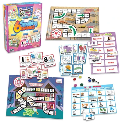 Junior Learning® Set of 6 Assorted Spelling Games
