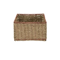 Household Essentials 5 Drawer Seagrass Wicker Storage Unit