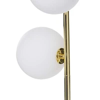 CosmoLiving by Cosmopolitan 55" Gold Metal Modern Floor Lamp