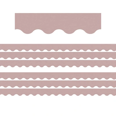 Teacher Created Resources Light Mauve Scalloped Border Trim, 210ft.