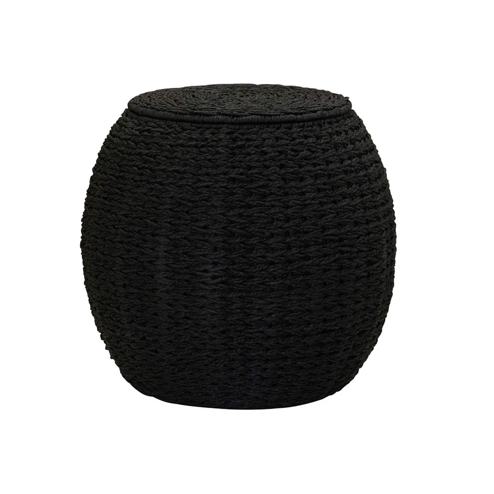 Household Essentials Woven Storage End Table